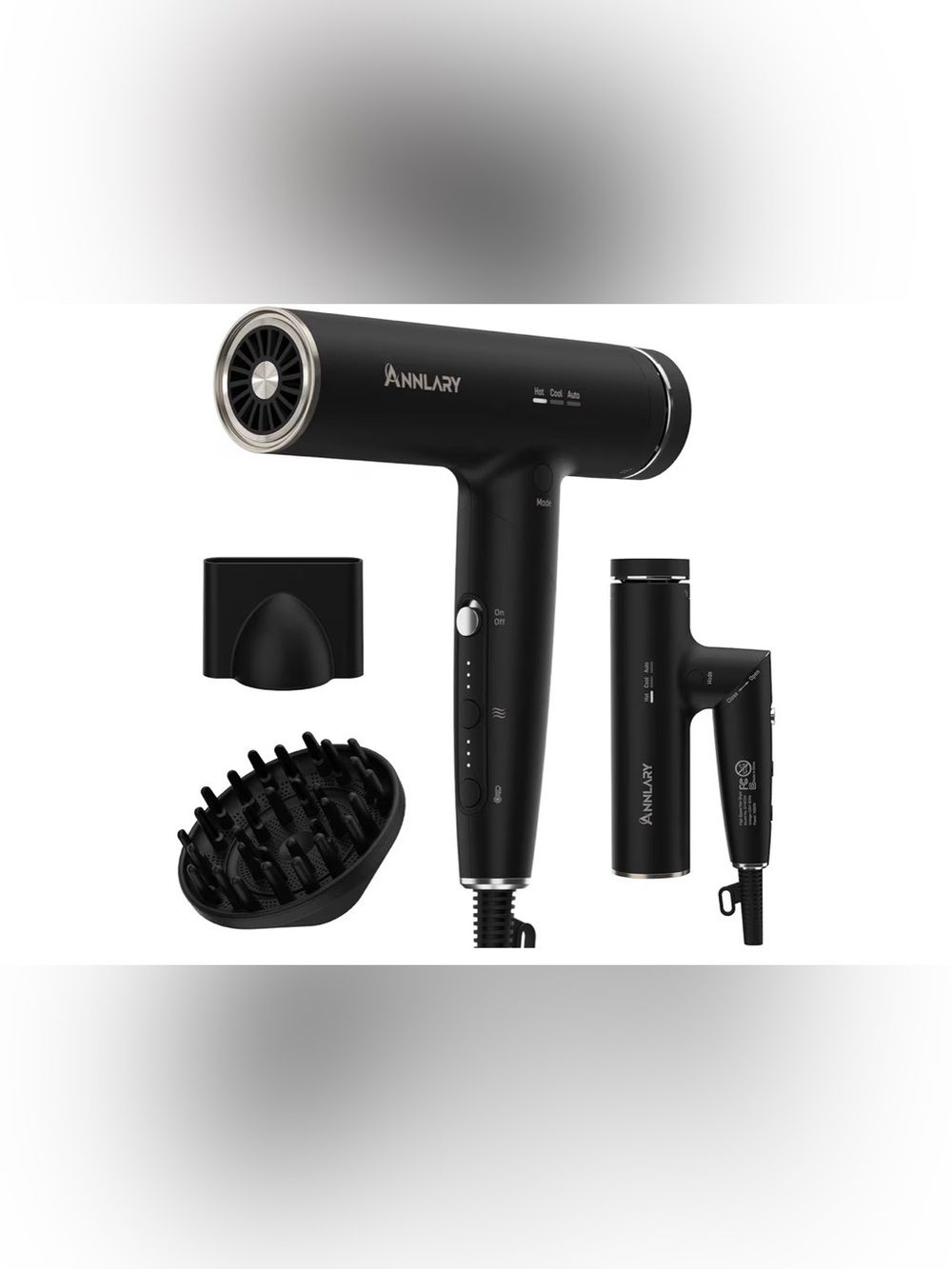 Hair Dryer High BLACK Speed Plasma Ion NEW